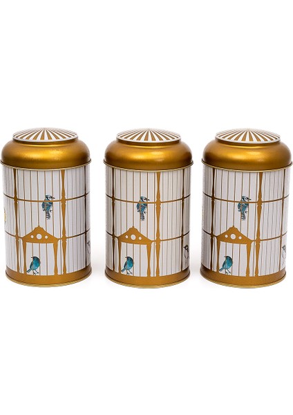 ERB04T7 Silindir Saklama Kabı Ø105 3 Lü Set, Bird Cage