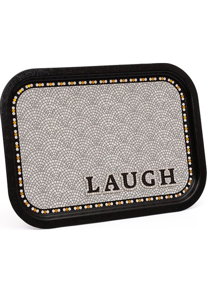 EE164-9B Mosaic Laugh Desenli Dikdörtgen Tepsi 29X40 cm