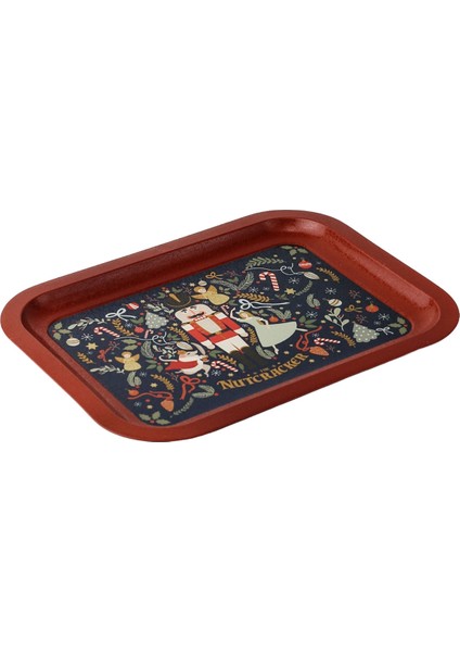 EE161-V1 Tales Nutcracker Desenli Dikdörtgen Tepsi 23X31 cm