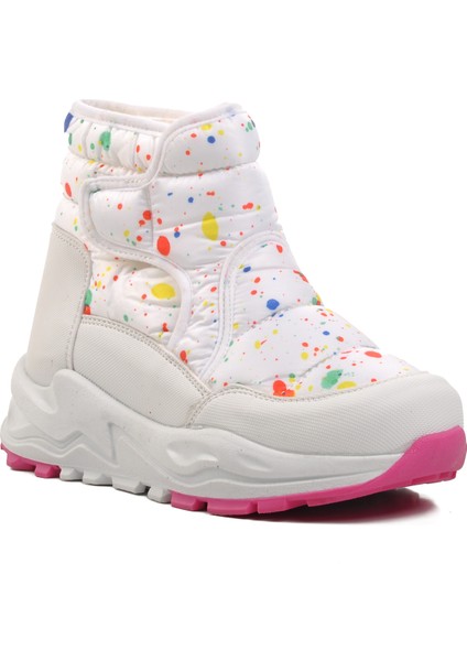 FY222-F Beyaz Içi Polarlı Çocuk Kar Botu modelleri