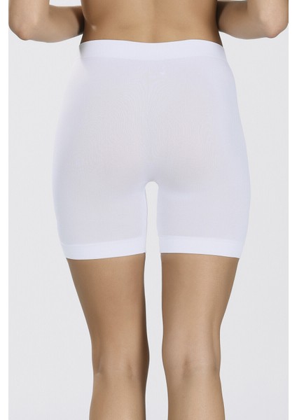 3 Adet, Toparlayıcı, Hijyenik & Hidrofil Lifli, Dikişsiz, Iz Yapmayan, Yumuşak Bel Uzun Şort Külot fiyatları