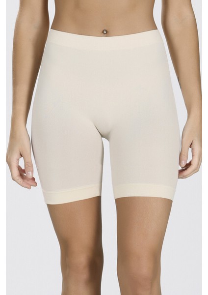 5 Adet, Toparlayıcı, Hijyenik & Hidrofil Lifli, Dikişsiz, Iz Yapmayan, Yumuşak Bel Uzun Şort Külot