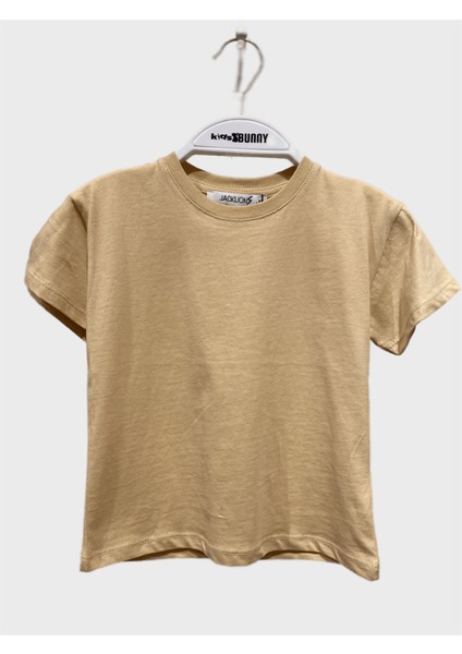 Bebe Düz Basic Tişört - Kahverengi