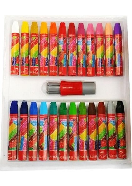Pastel Boya 24 Renk Karton Çantalı 1 Adet Tutuculu Altıgen 24LÜ Pastel Boya fiyatları