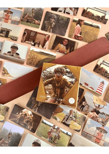 Moonrise Kingdom Filmi 50 Adet Sticker / Bullet Journal / Defter Süsleme/yükselen Ay Krallığı/Etiket/Çıkartma fırsatları