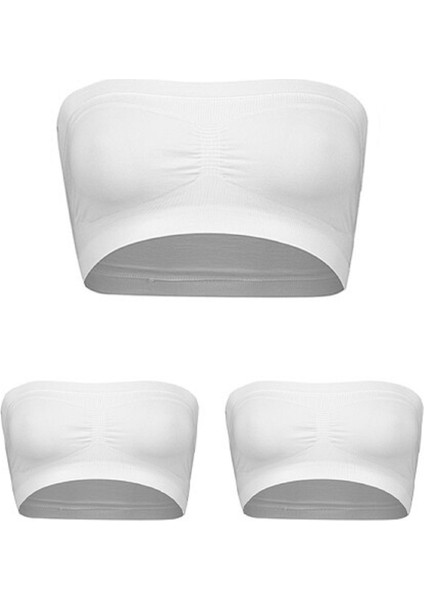 2 Adet, Desteksiz, Likralı, Kapsız, Balensiz, Straplez (Askısız) Kadın Büstiyer Sütyen fırsatları