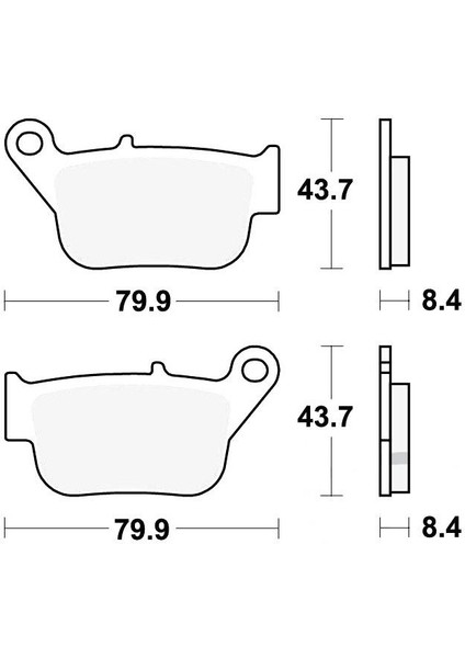 Yamaha XMAX250 2014-2016 Abs’siz Arka Fren Balatası