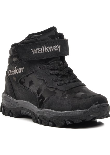 Leo-F Siyah Içi Kürklü Çocuk Outdoor Bot modelleri