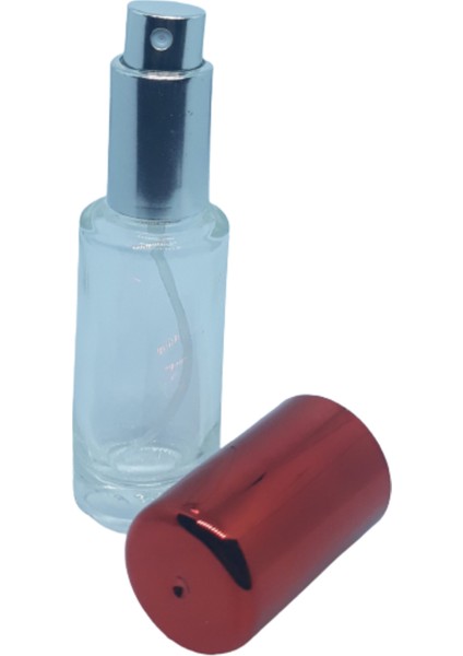 Boş Parfüm Şişesi Boş 12 ml (5 Adet) Geniş Kırmızı Model