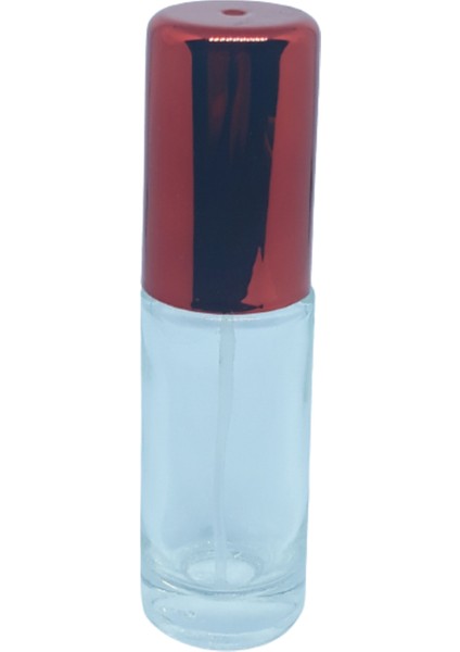 Boş Parfüm Şişesi Boş 12 ml (5 Adet) Geniş Kırmızı Model