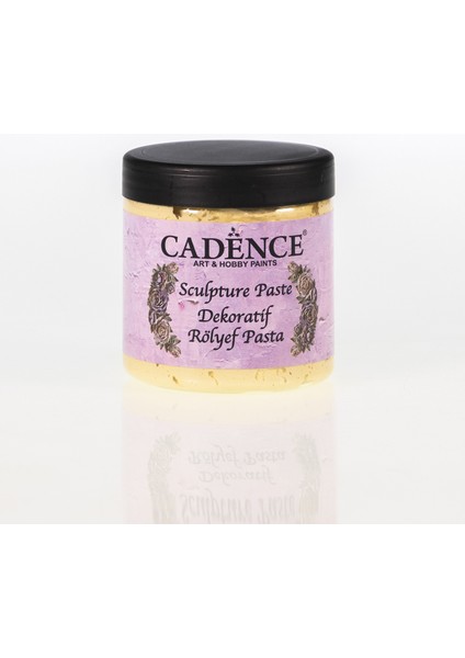 Dekoratif Rölyef Pasta (Sculpture PASTE)-1338 Açık SARI-250ML-400GR