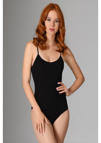 2 Adet, Ince Askılı, Alttan Çıtçıtlı, Klasik Kesim, Kadın Body