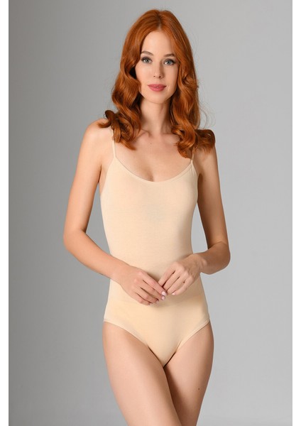 2 Adet, Ince Askılı, Alttan Çıtçıtlı, Klasik Kesim, Kadın Body