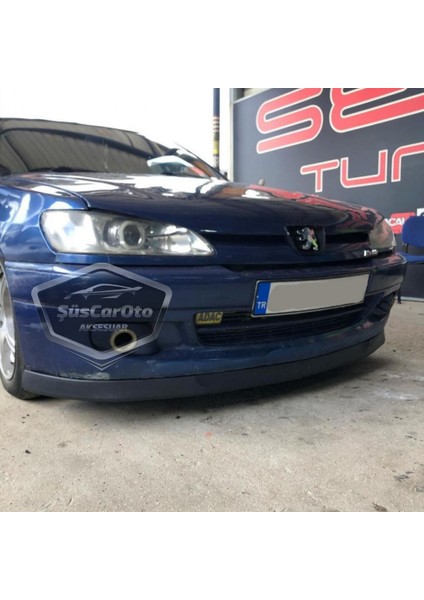 ŞüsCarOto Aksesuar Peugeot 306 1993-2002 Uyumlu Üniversal Astra H Lip Esnek Ön Lip 2 Parça Tampon Altı Dil Karlık Ön Ek