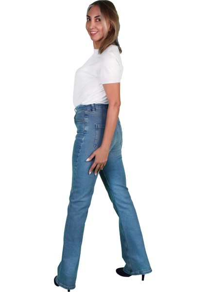 Kadın Geniş Paça Kot Pantolon fırsatları