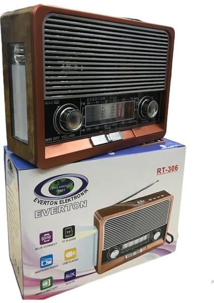 RT-306 Nostajık Görünümlü Müzik Çalar