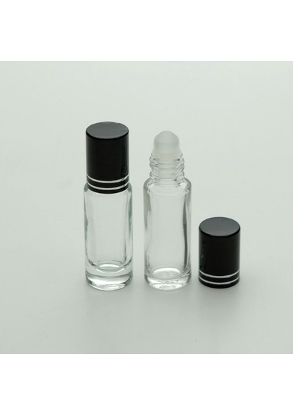 Boş Parfüm Şişesi 4-5 ml (10 Adet) Roll-On Kırmızı Kapaklı Boş Şişe