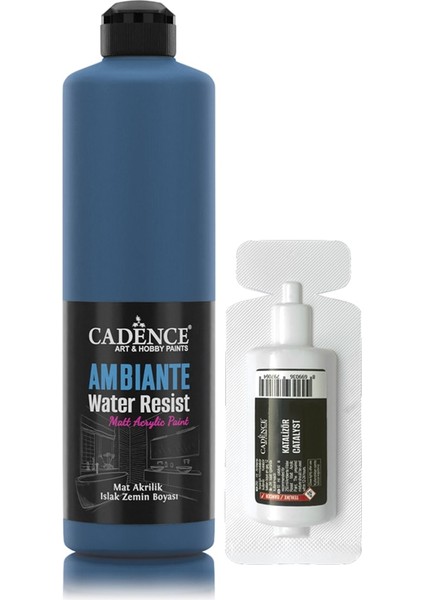 Ambiante Suya Dayanıklı Akrilik Boya Aw-10 Okyanus 500ML + Katalizör 20GR