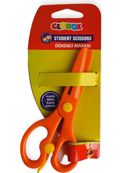 Küt Uçlu Plastik Öğrenci Makası
