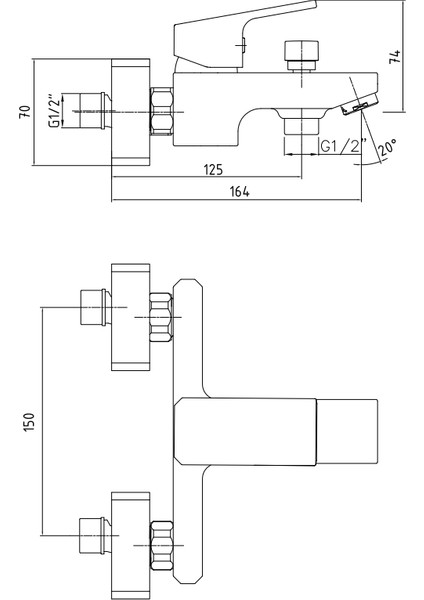 Eca Tiera Banyo Duş Bataryası  102102469