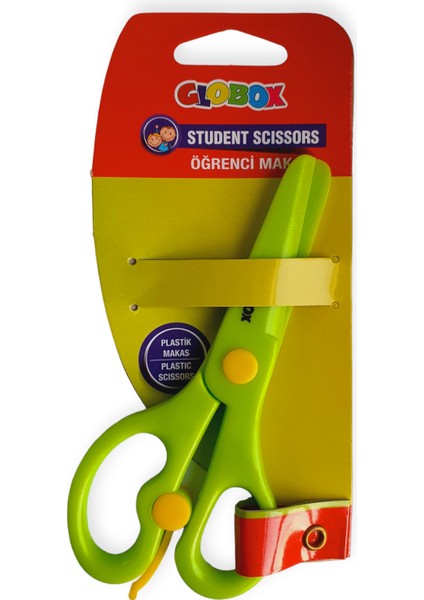 Küt Uçlu Plastik Öğrenci Makası