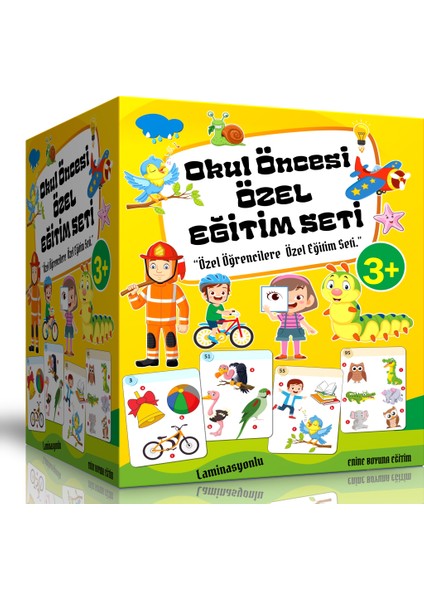 Okul Öncesi Özel Eğitim Seti 4 Süper Kitap Laminasyonlu indirimleri
