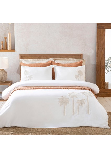 Palmin Nevresim Seti King Size 230X220 cm Ekru modelleri