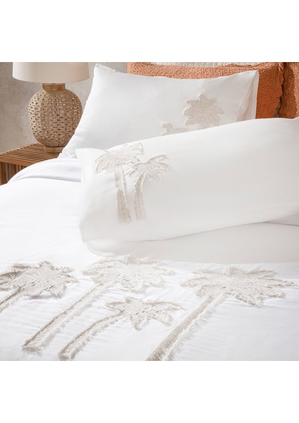 Palmin Nevresim Seti King Size 230X220 cm Ekru fırsatları
