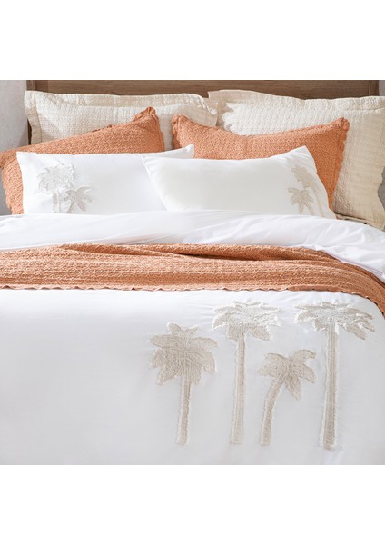 Palmin Nevresim Seti King Size 230X220 cm Ekru indirimleri