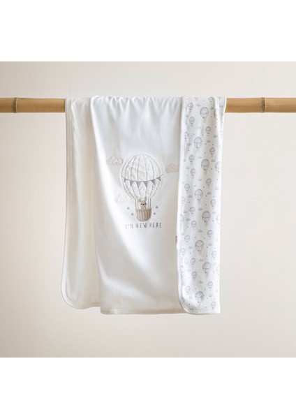 Baloon Yenidoğan Battaniye Ekru