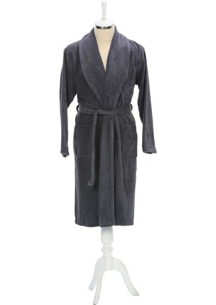 Colourist Şal Yaka Bornoz L Beden Koyu Gri