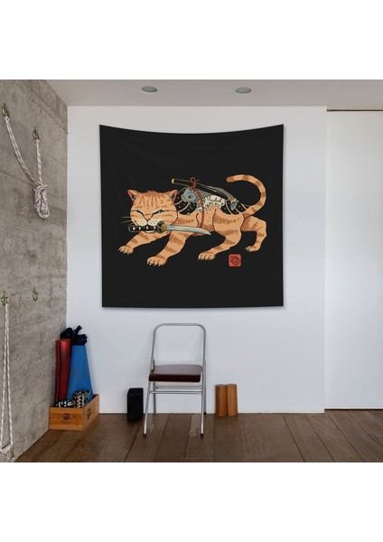 Fierce Catana Duvar Örtüsü - 135 cm x 135 cm