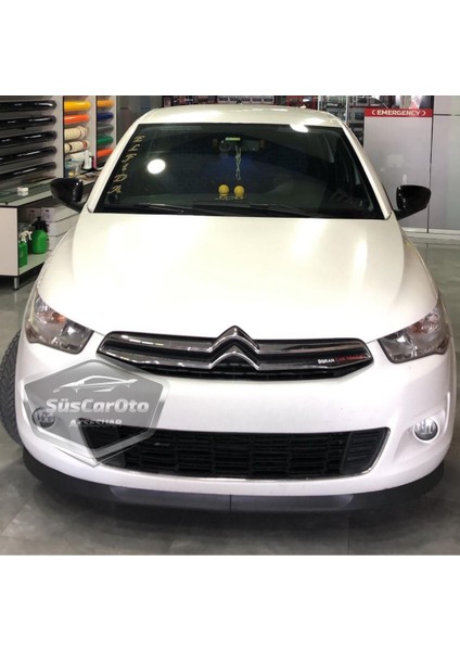 Citroen C Elysee 2012-2023 Uyumlu Üniversal Astra H Lip Esnek Ön Lip 2 Parça Tampon Altı Dil Karlık Ön Ek