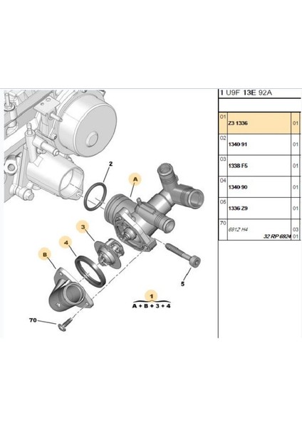 Termostat Yuvası Boxer Jumper 2.2hdı 06> (1336Z3)