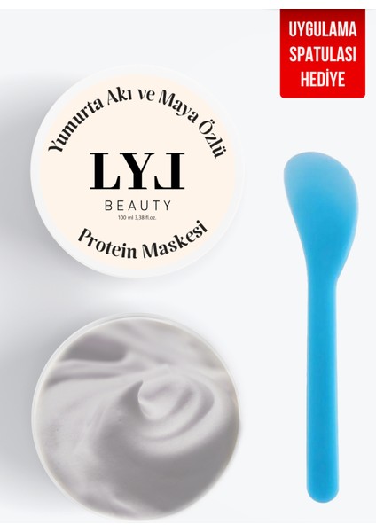 LYL Beauty Yumurta Akı ve Maya Özlü Gözenek Sıkılaştırıcı Yenileyici Cilt Maskesi - Egg White Pore Mask 100 ml