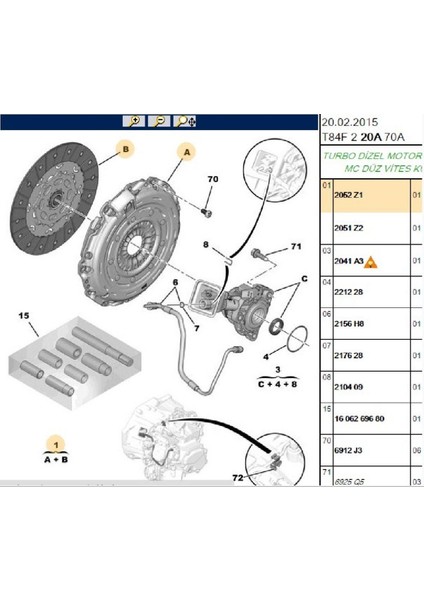 Debriyaj Seti C4-DS5-3008-508-C5 X7 - Euro5 Dv6 (2052.Z1)