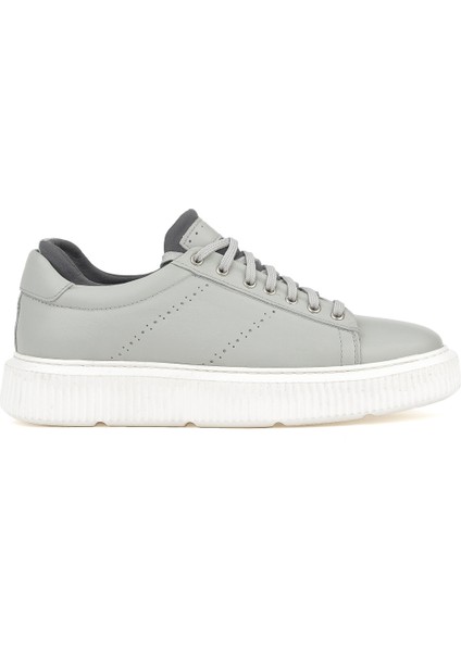 Ziya, Erkek Hakiki Deri Sneaker 1331026Z105 Gri