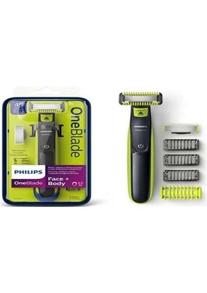 Oneblade QP2620/20 Tıraş Makinesi, Sakal Kesici, Vücut Kılı Düzeltici