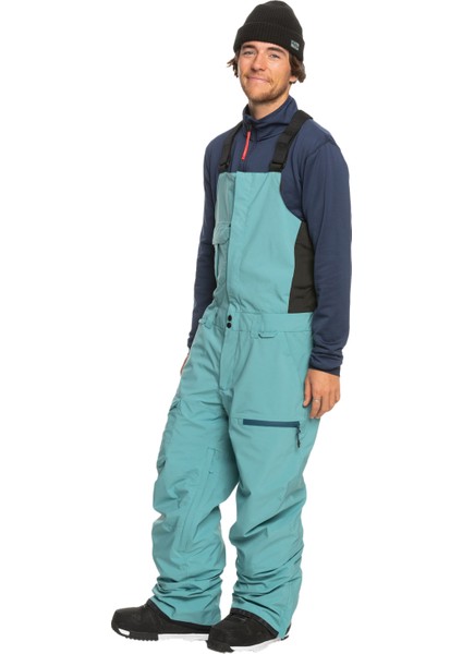 Erkek Snowboard Pantolonu Utility Bib Mavi Kayak/Snowboard Giyim fiyatları