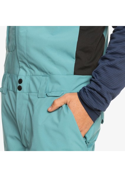 Erkek Snowboard Pantolonu Utility Bib Mavi Kayak/Snowboard Giyim fırsatları