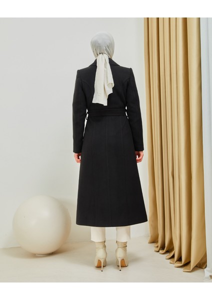 Düğmeli Kaşe Kaban modelleri