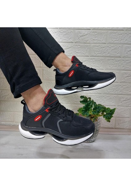 2401 Siyah Fuspetli Air Rahat Taban Erkek Spor Ayakkabı modelleri