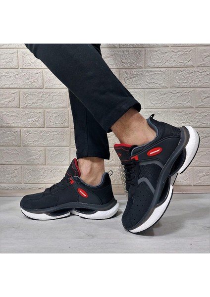 2401 Siyah Fuspetli Air Rahat Taban Erkek Spor Ayakkabı indirimleri