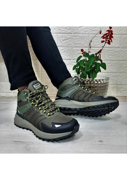 28680 Haki Waterproof Kaymaz Taban Erkek Bot