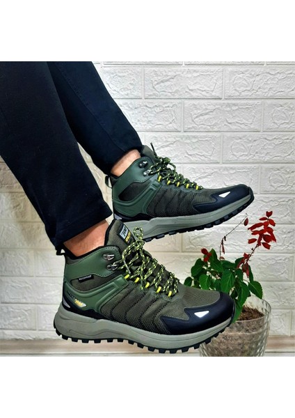 28680 Haki Waterproof Kaymaz Taban Erkek Bot