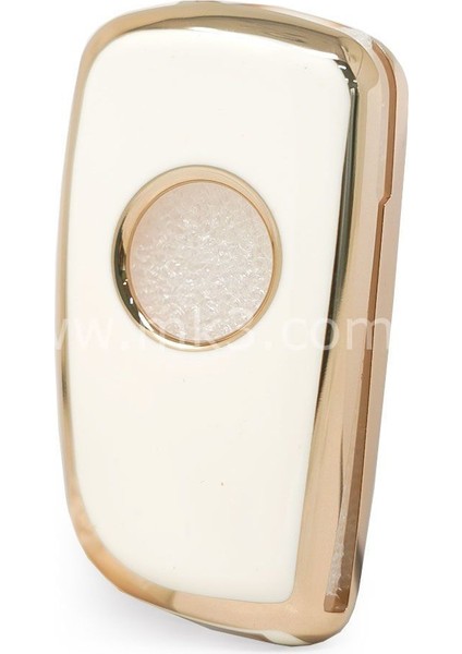 Nissan Micra Juke Qashqai X-Trail Note Pulsar Sustalı Nano Anahtar Kılıfı 2 Buton Beyaz fiyatları