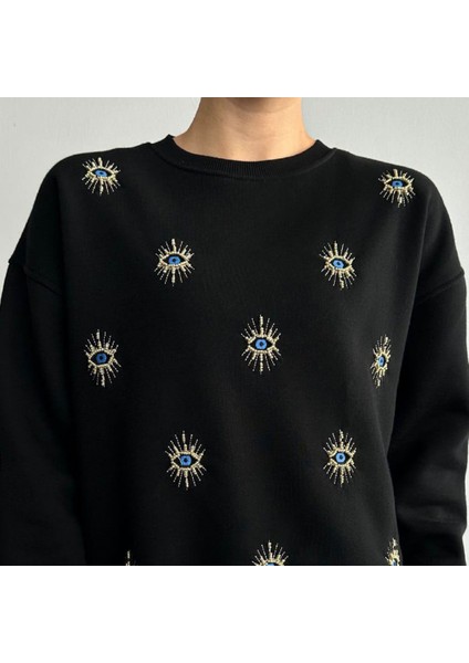 Göz Detaylı Sweatshirt