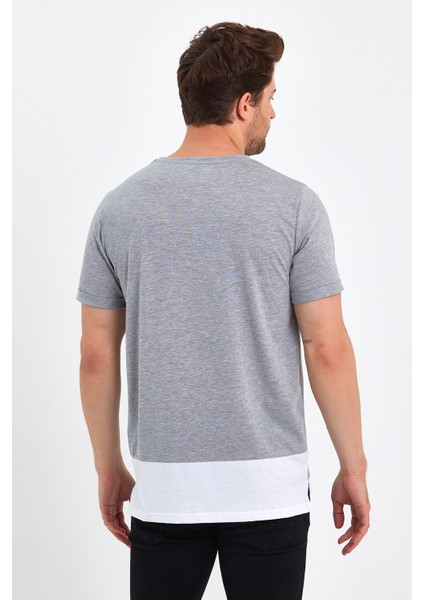 2515 Yeni Sezon Sıfır Yaka Kısa Kollu Prefer Baskı Detaylı Specıal Collectıon T-Shırt fiyatları