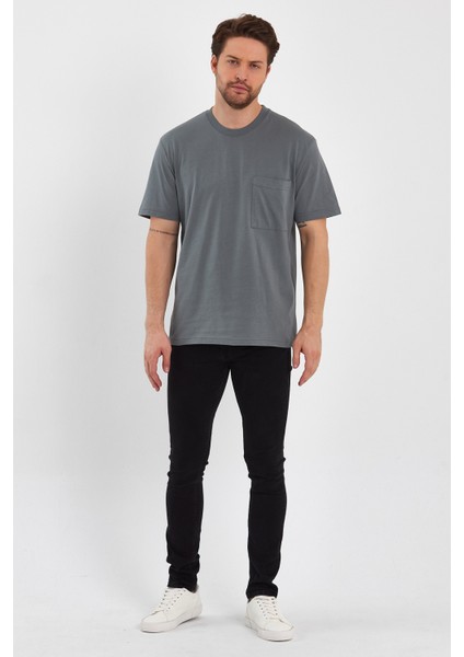 2271-2 Specıal Seri 24X1 Süprem Relax Kalıp Cepli T-Shirt