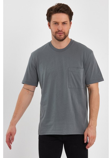 2271-2 Specıal Seri 24X1 Süprem Relax Kalıp Cepli T-Shirt